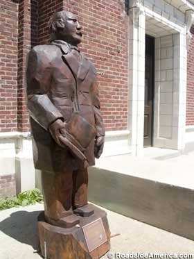 Wooden Statue of Grover Cleveland.