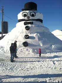 Giant snowman.