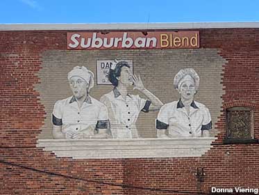 I Love Lucy Chocolate Factory Mural.