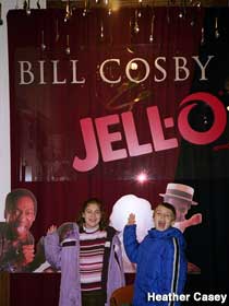 Bill Cosby display at the Jell-O Museum.