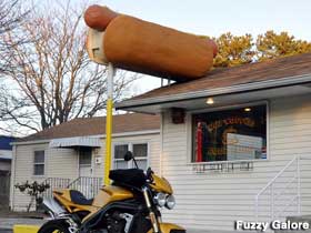 Hot Dog at First National Franks.