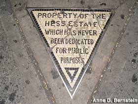 Property of the Hess Estate.
