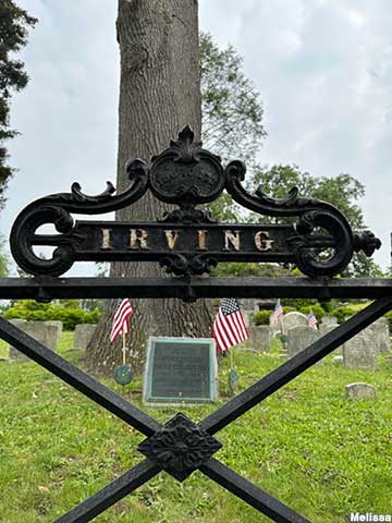 Irving's gravesite.