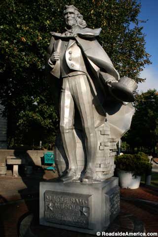 Uncle Sam Wilson statue.