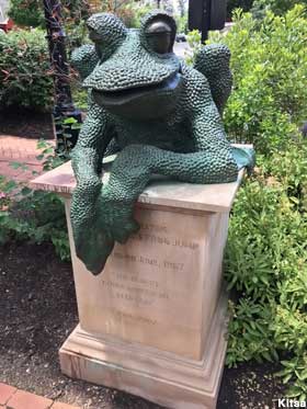 Frog Jump monument.