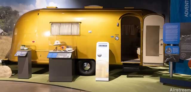 Wally Byam's unique gold-tinted Airstream was driven from Cape Town to Cairo.