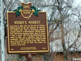 Woody's Market historical marker.