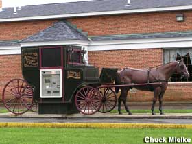 Amish buggy ATM.