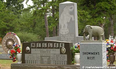 Circus performer graves.