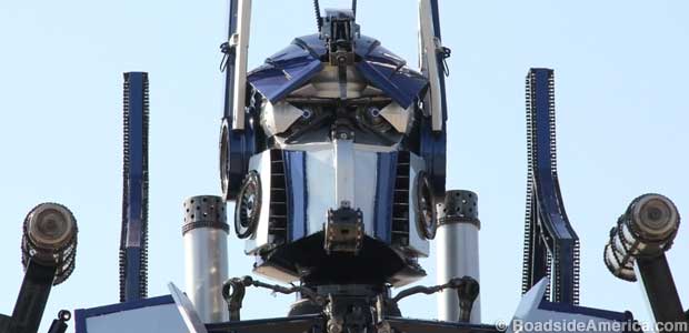 The eyes of Optimus are reworked LED brake lights.