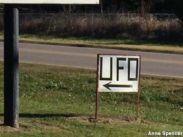 UFO sign.