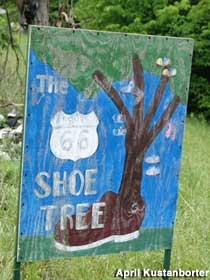 Route 66 Shoe Tree.
