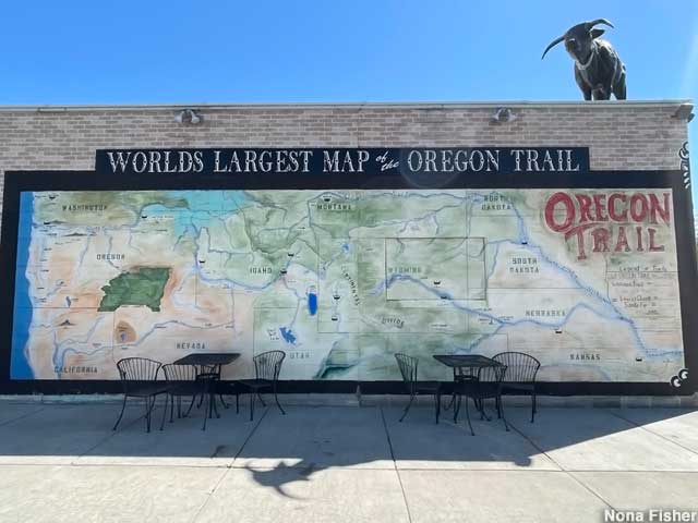 World's Largest Map of the Oregon Trail.