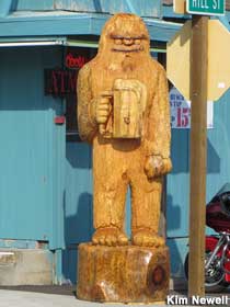 Bigfoot with a beer.