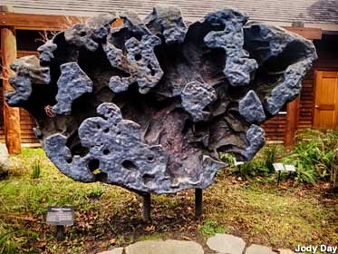 Meteorite replica.