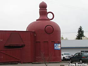 Jug shaped building.