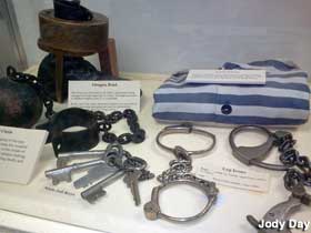 Police museum display.
