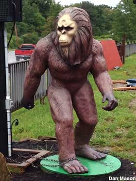 Bigfoot statue.
