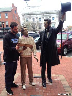 Perry, Abe and me.