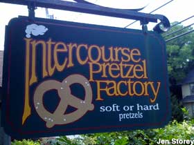 Intercourse Pretzel Factory.