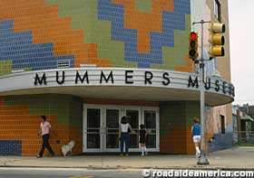 Entrance to the Mummer Museum.