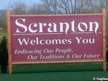 Scranton Welcomes You sign.