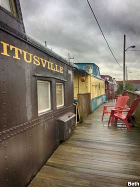 Oil Creek & Titusville Railroad Caboose Motel.