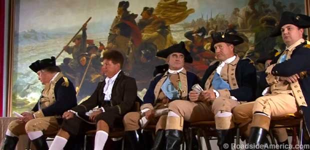 The George Washingtons wait for a decision on which of them will lead the troops to victory.
