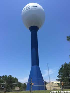 Egg water tower.