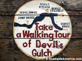 Sign for the Walking Tour.