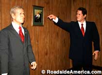 Bush and Gore in wax.