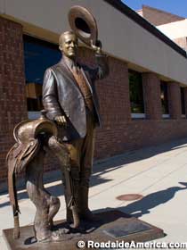 Calvin Coolidge statue.