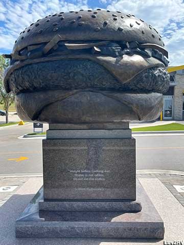 Quarter-Pounder monument.