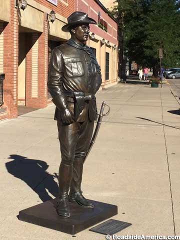 Teddy Roosevelt statue.