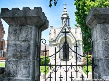 Entrance gate to the tomb of Nina Craigmiles.