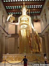 Athena in the Parthenon replica.