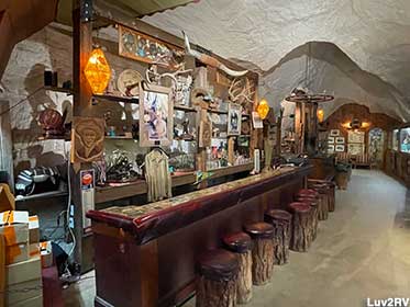 Bar in the cave.