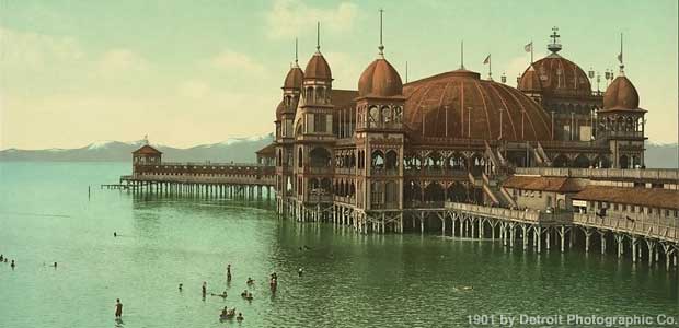 Saltair Pavilion, 1901 postcard.