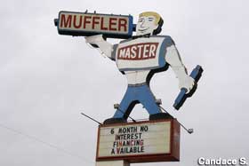 Muffler Master sign.
