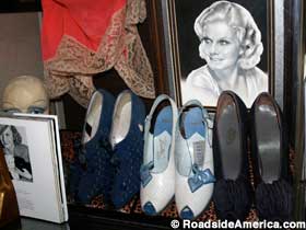 Tiny shoes of Jean Harlow.