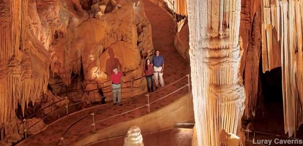 Tourists gape at the 47-foot-high Double Column in Giant's Hall.