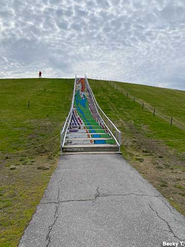 Mt. Trashmore stairs.
