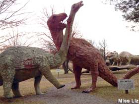 Dinosaur epic battle.