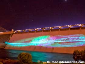 Grand Coulee Dam laser show.