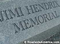 Jimi Hendrix Memorial.