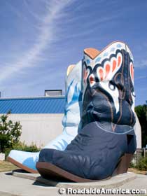 The restored cowboy boots.