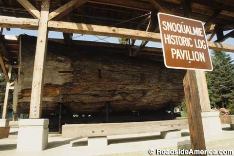 Snoqualmie Historic Log Pavilion.