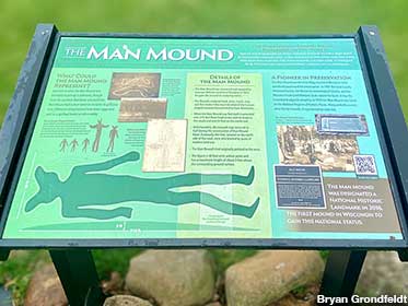Man Mound interpretive panel.