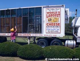 World's Largest Replica Cheese.