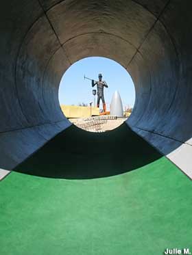 Tunnel fairway at Coal Country Miniature Golf.